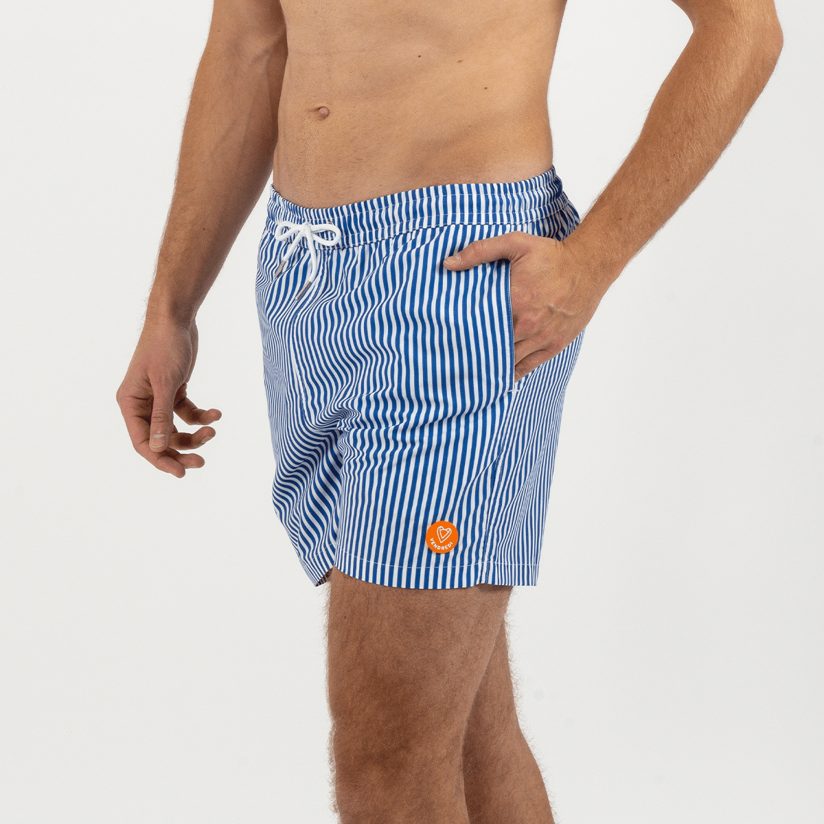Short de bain Le BALISTE RAYE bleu lapis, VENDREDI