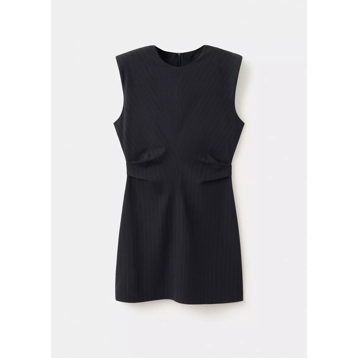 Robe courte à rayures tennis bleu marine, MANGO