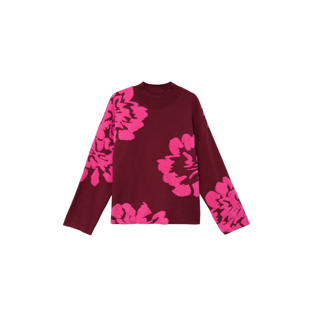 Pull col montant bordeaux, BREAL