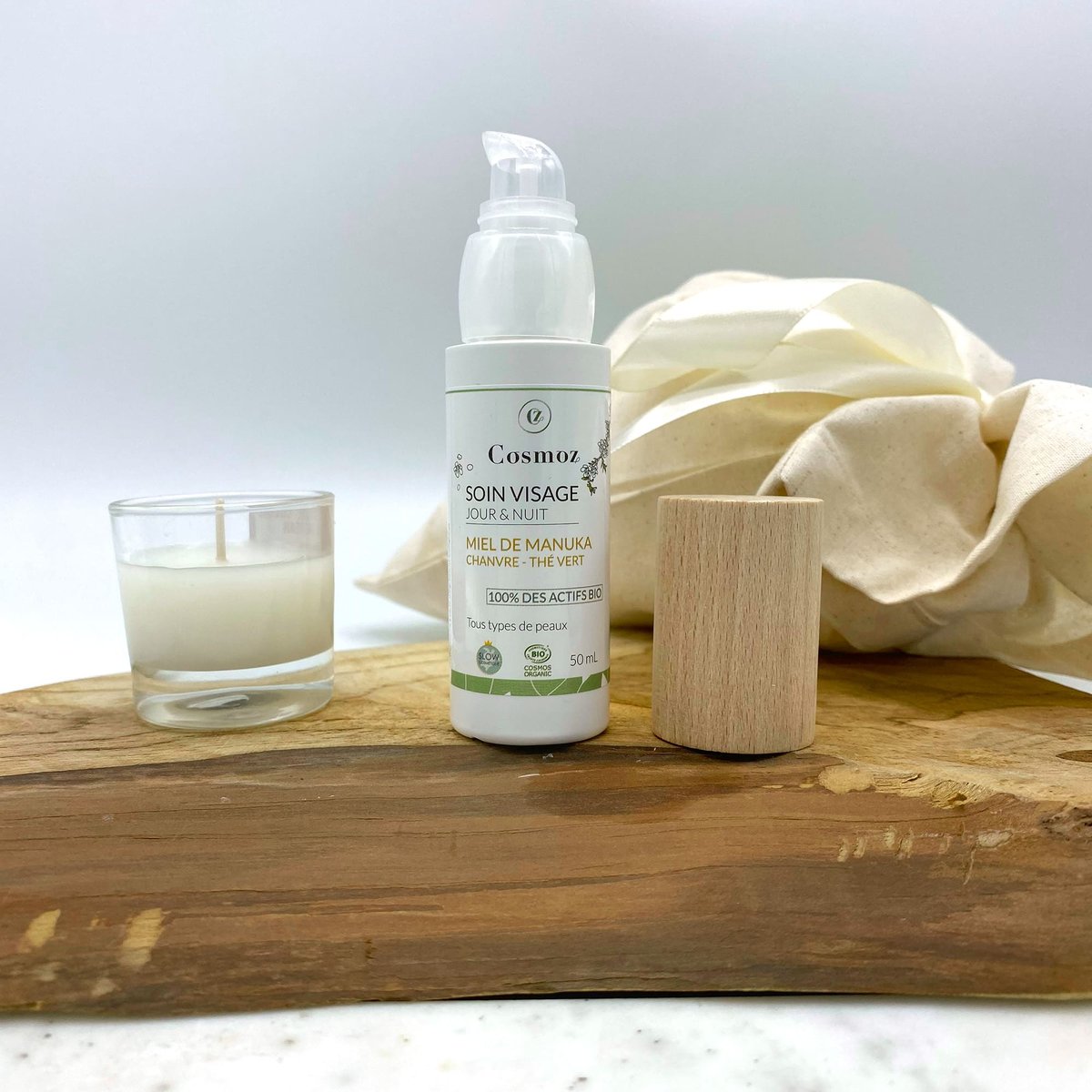 Soin visage anti-imperfections jour et nuit couleur unique, COSMOZ