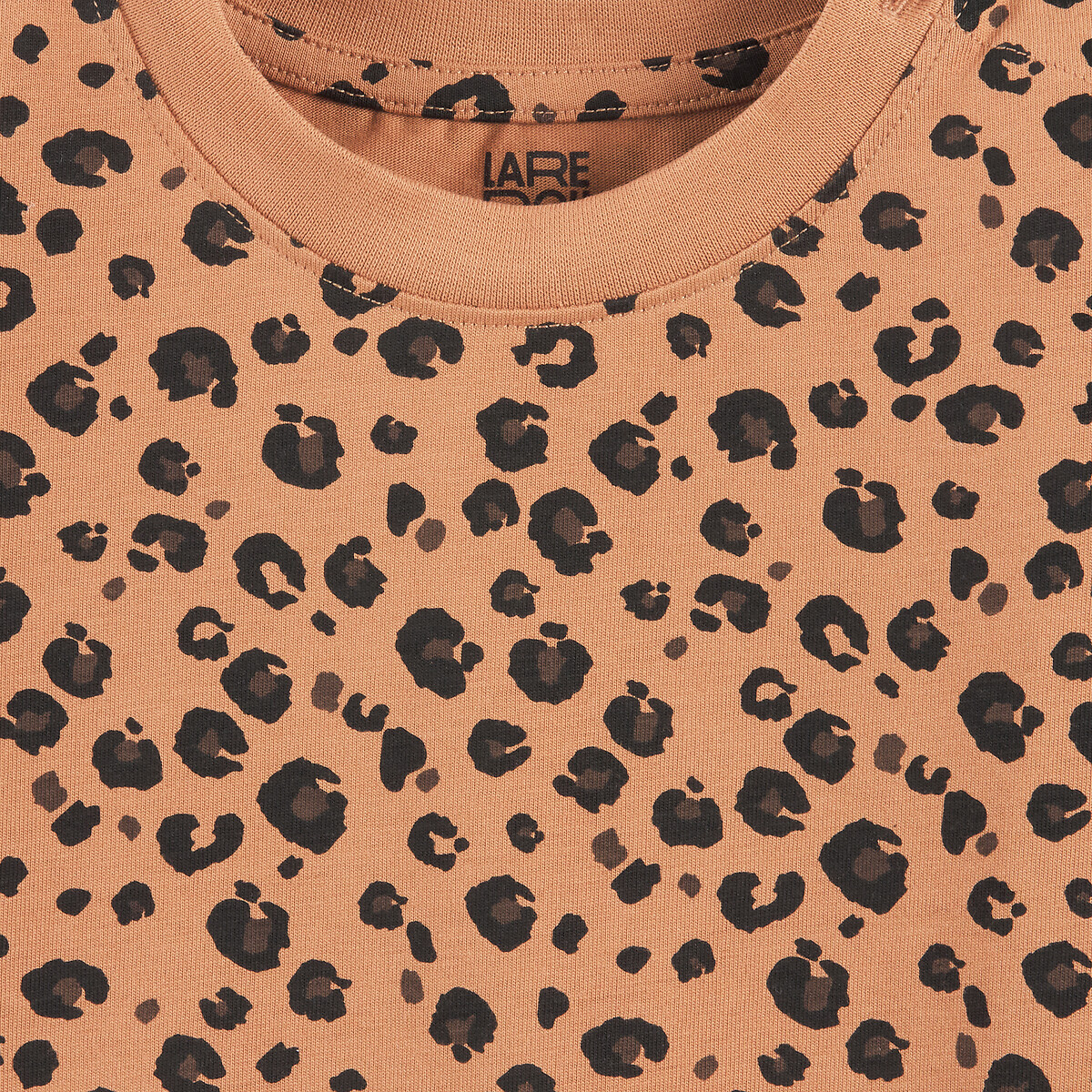 Leopard Print T-Shirt with Long Sleeves leopard print, LA REDOUTE COLLECTIONS