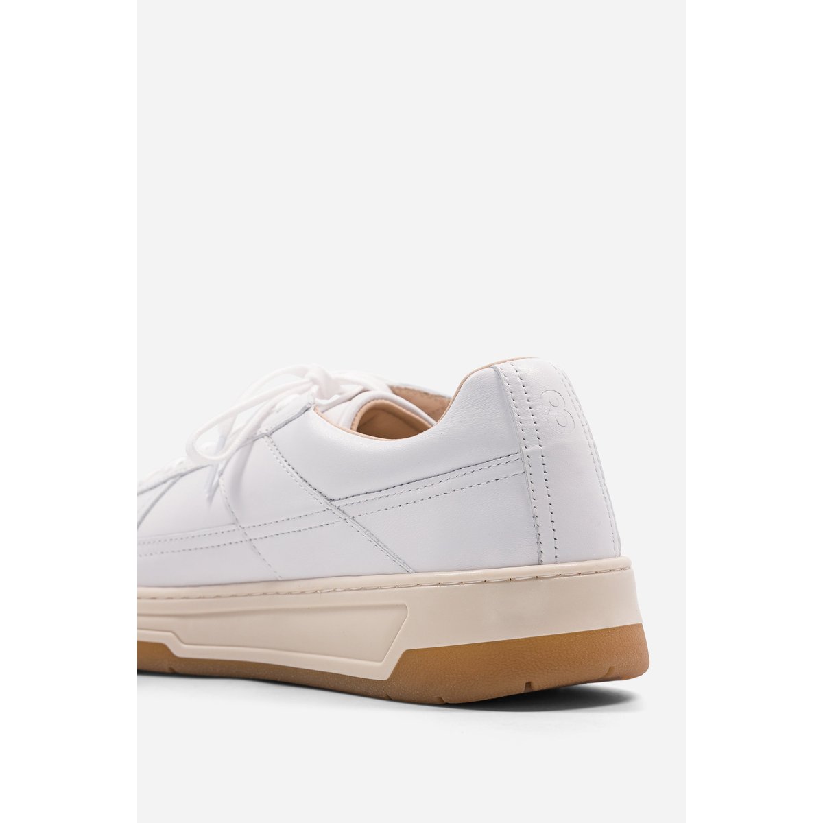 Basket cuir B8 blanc, BELLEDONNE