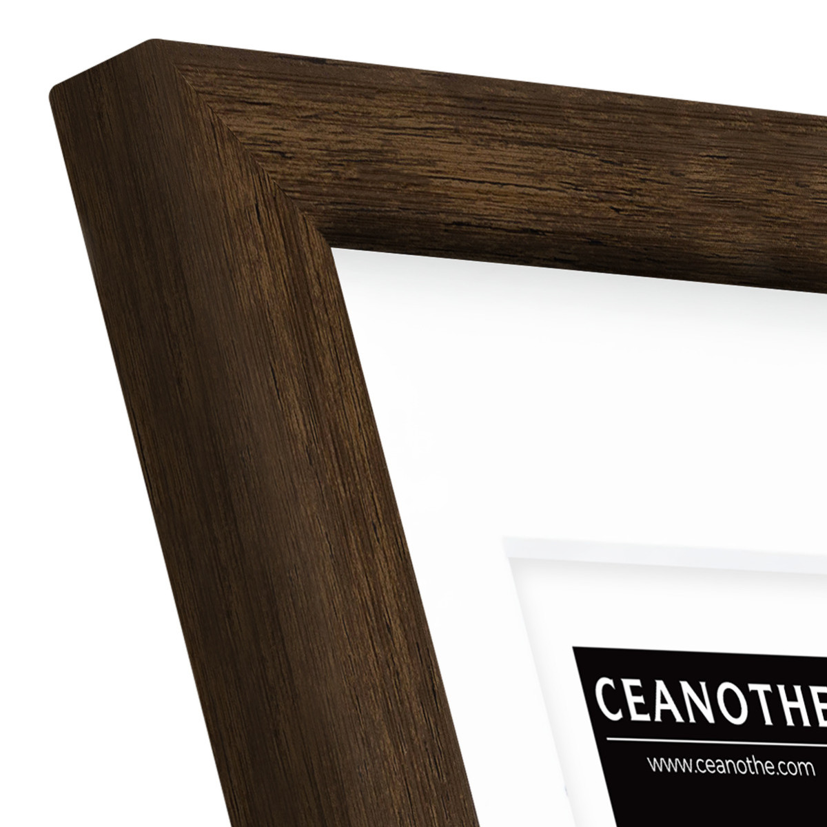 Cadre Photo Avec Passe-partout En Bois WILD brun, CEANOTHE