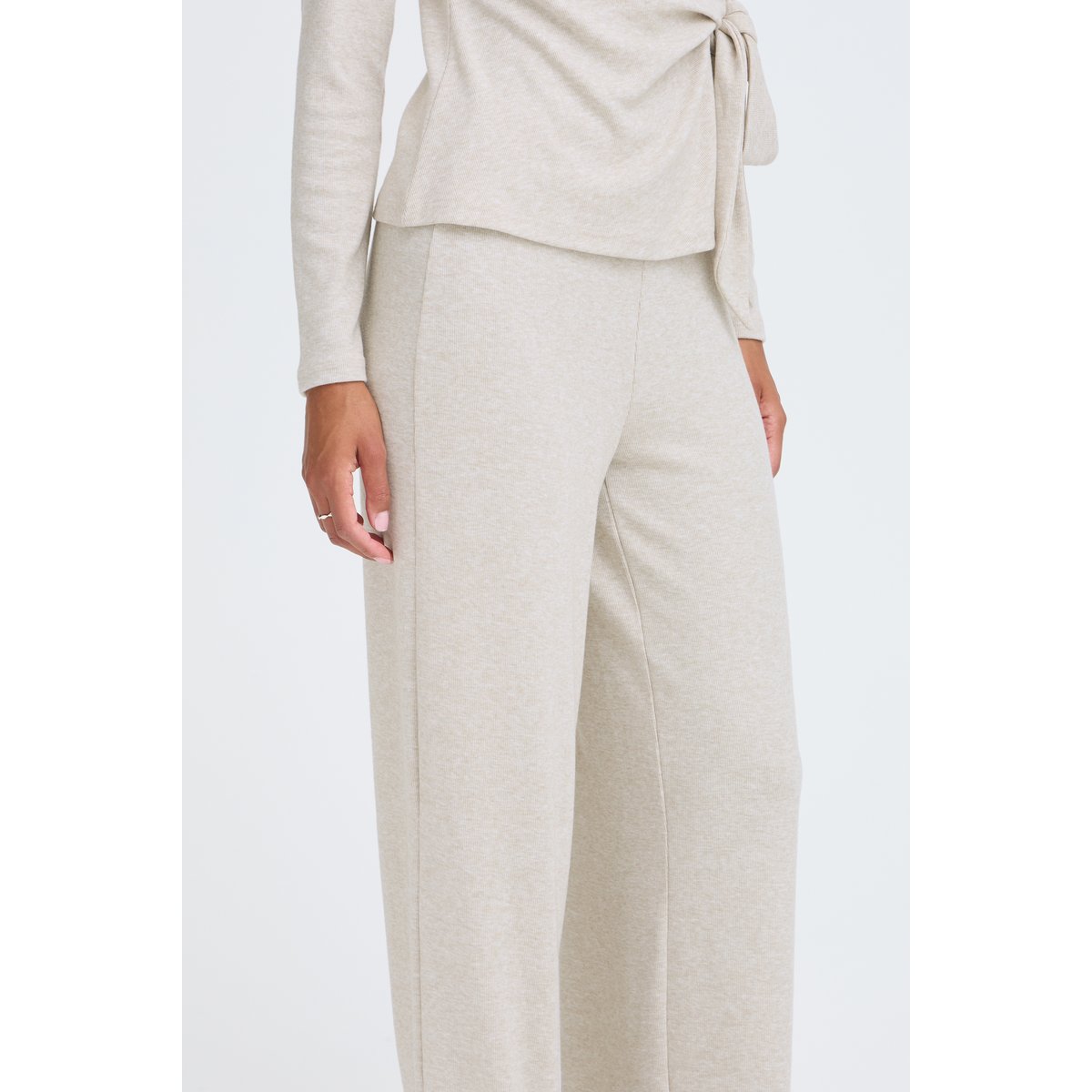 Pantalon décontracté beige oatmeal melange, B.YOUNG