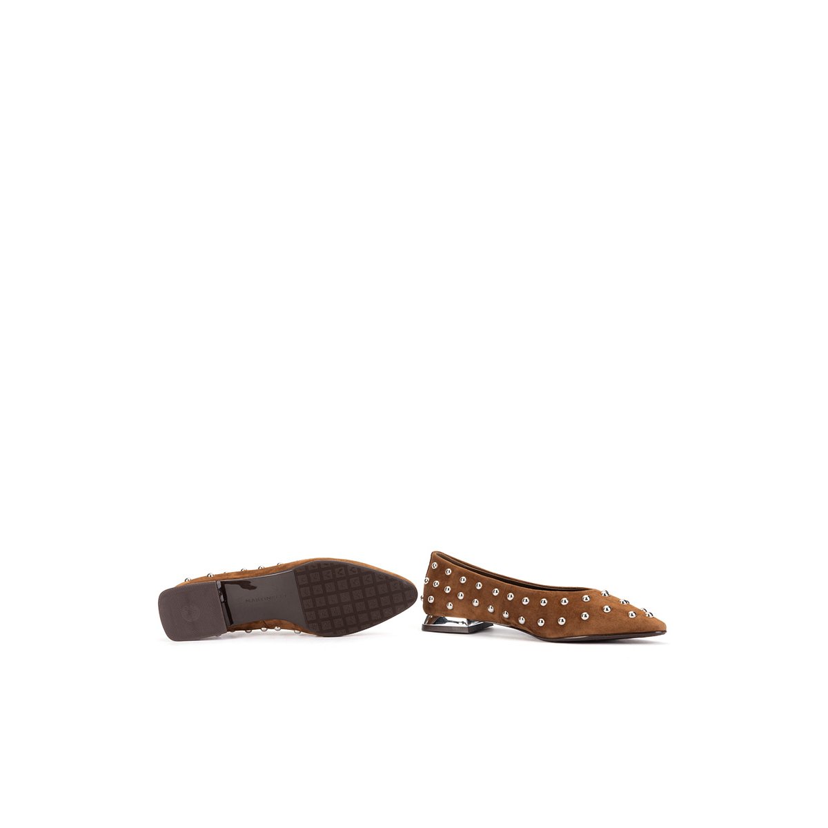 Ballerines cuir Vescia tabaco, MARTINELLI