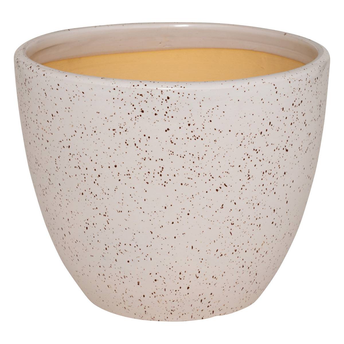 Lot de 3 pots "Vena" céramique D29cm gris, ATMOSPHERA