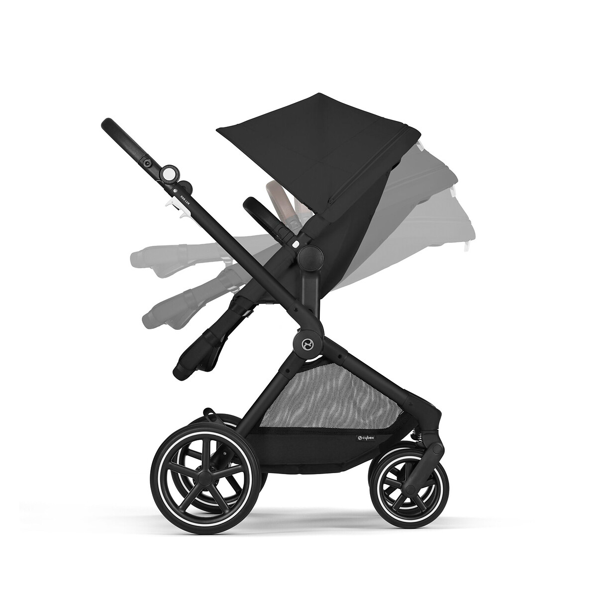 Poussette Eos Lux 2en1 522003825 noir, CYBEX