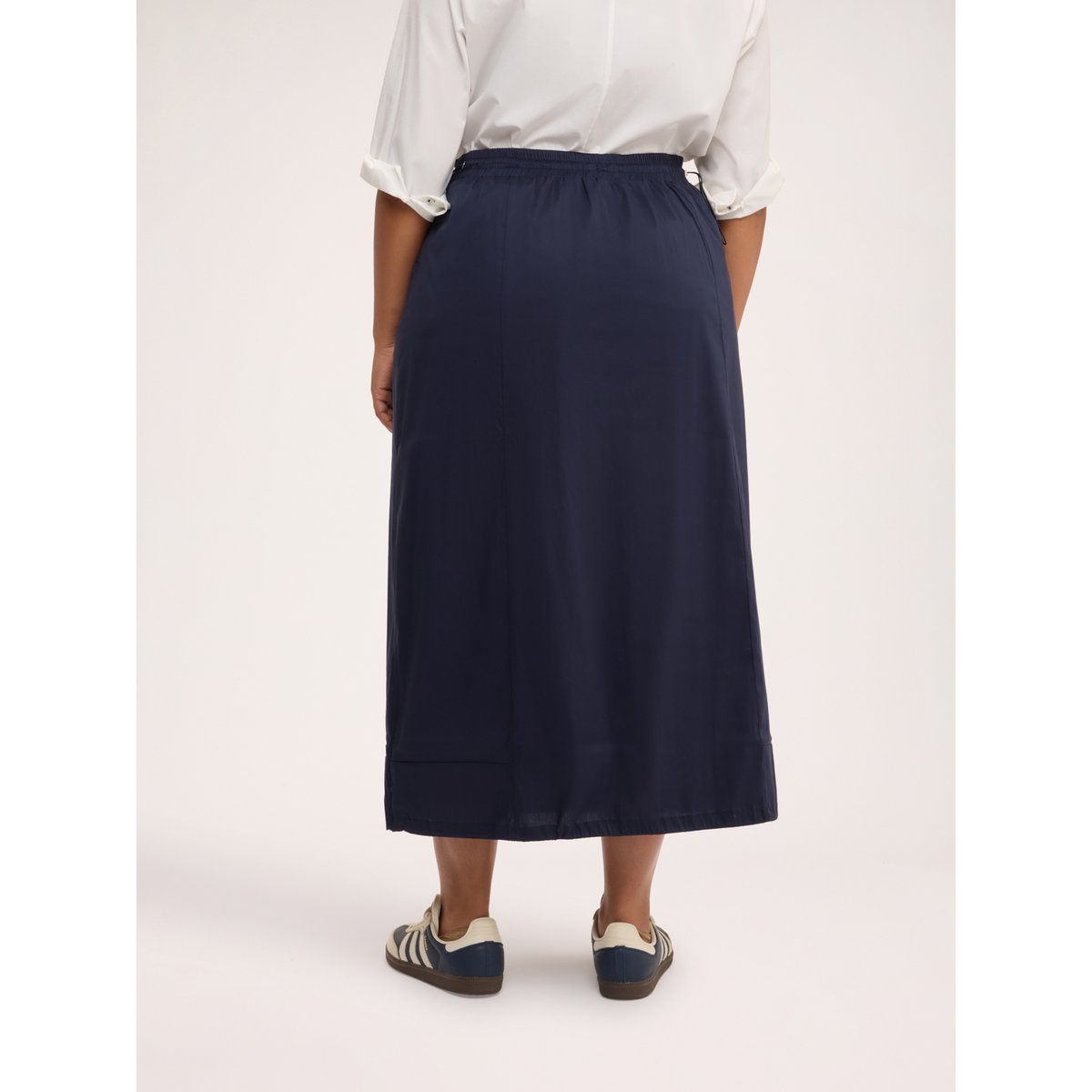 Jupe avec cordon de serrage à la taille bleu, FIORELLA RUBINO