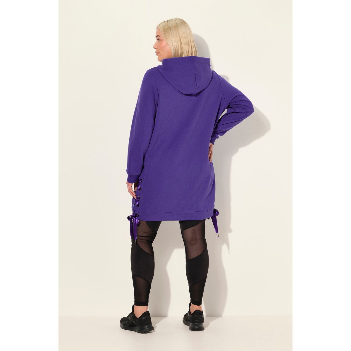 Long sweat à capuche violet, ULLA POPKEN