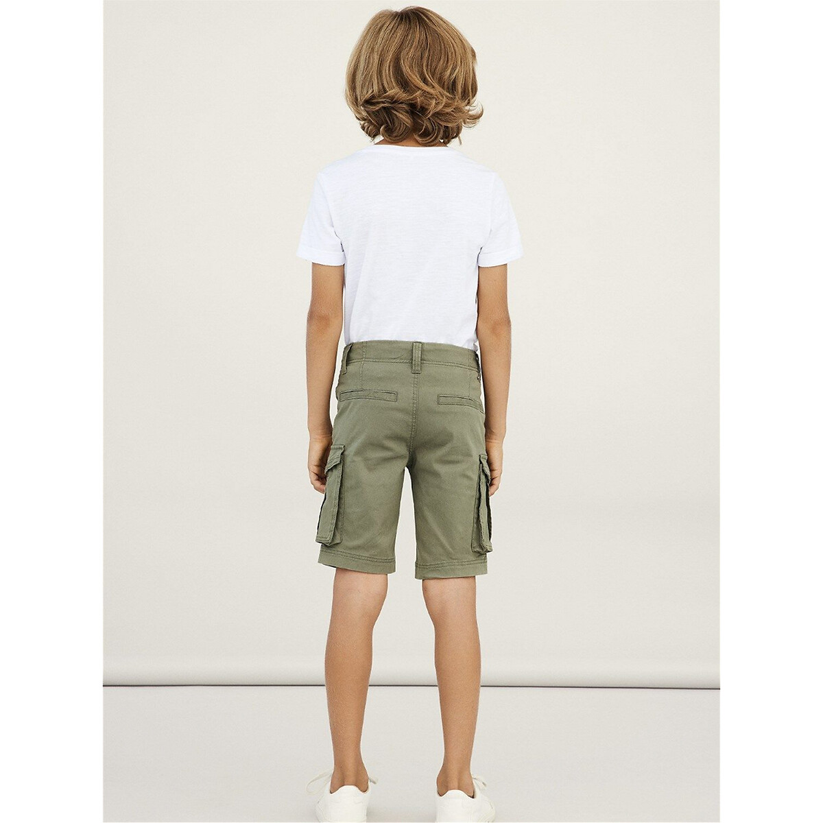 Organic Cotton Cargo Shorts khaki, NAME IT