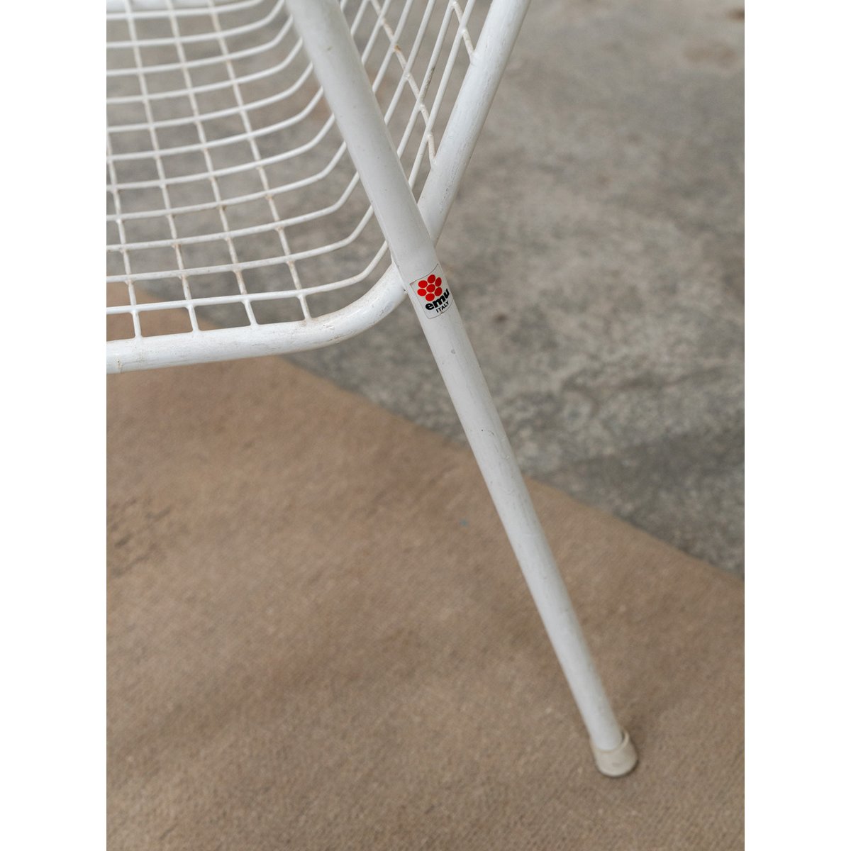 Chaise de jardin blanche EMU Alma N°1697 - Bon état blanc, DEBONGOUT