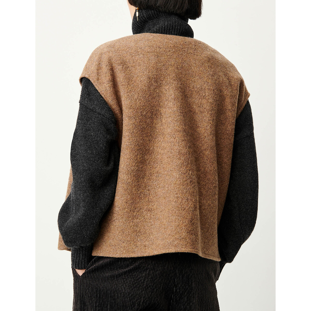 Veste sans manches en laine, HANZO camel clair, SESSUN