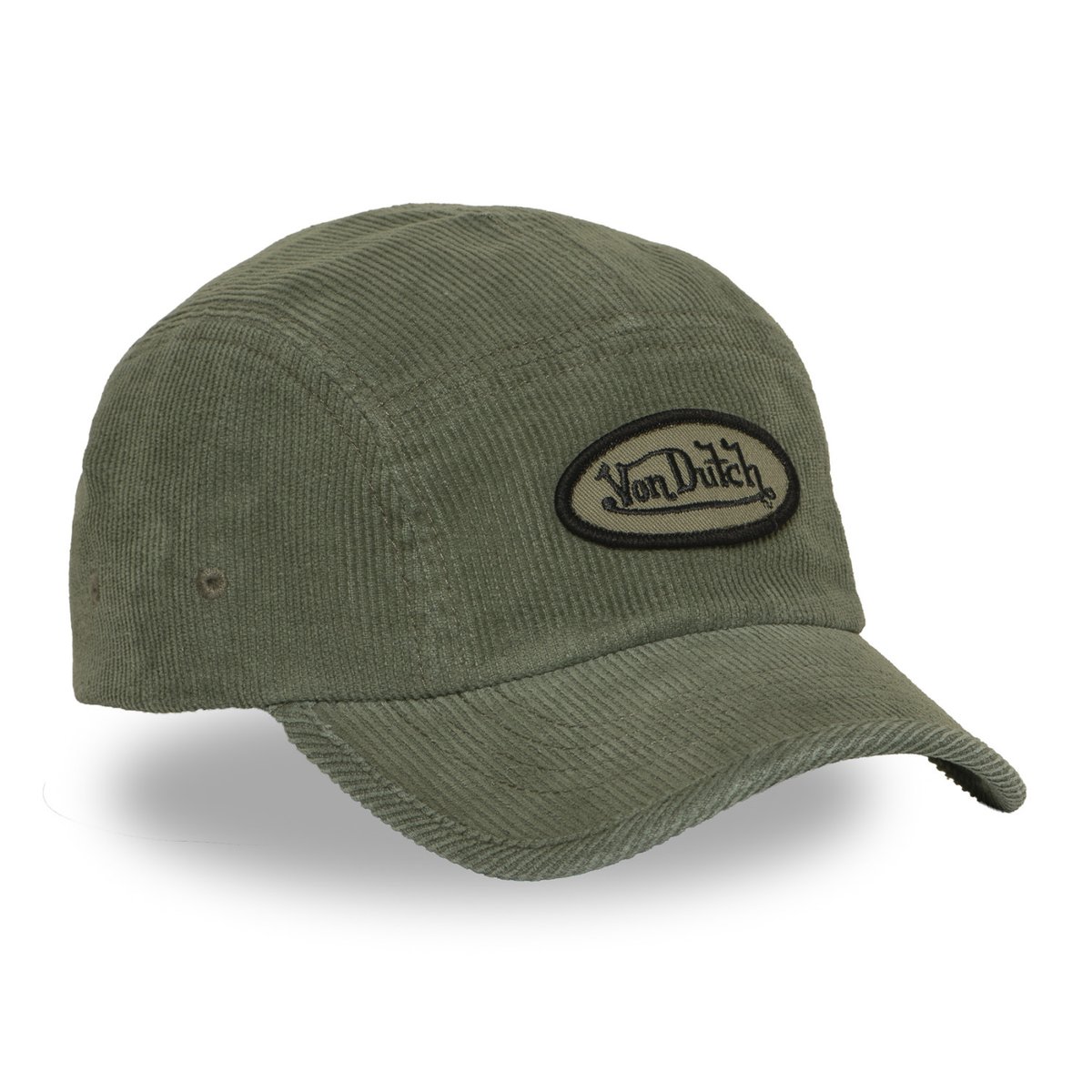 Casquette 5 panels VELVET kaki/noir, VON DUTCH