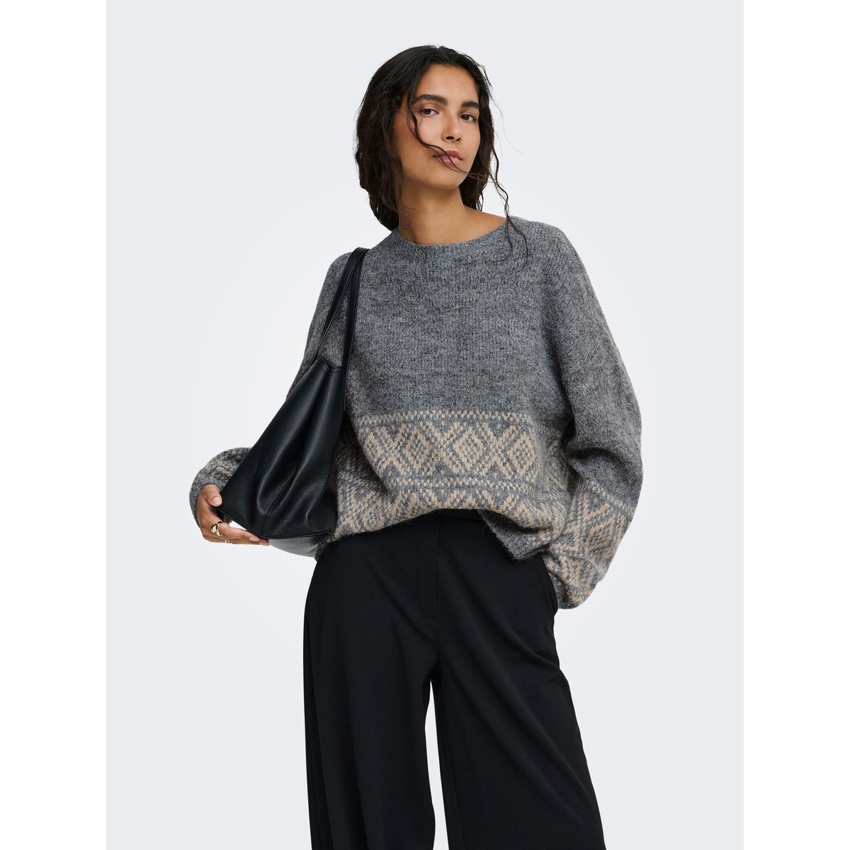 Pull En Maille dark grey melange, JDY