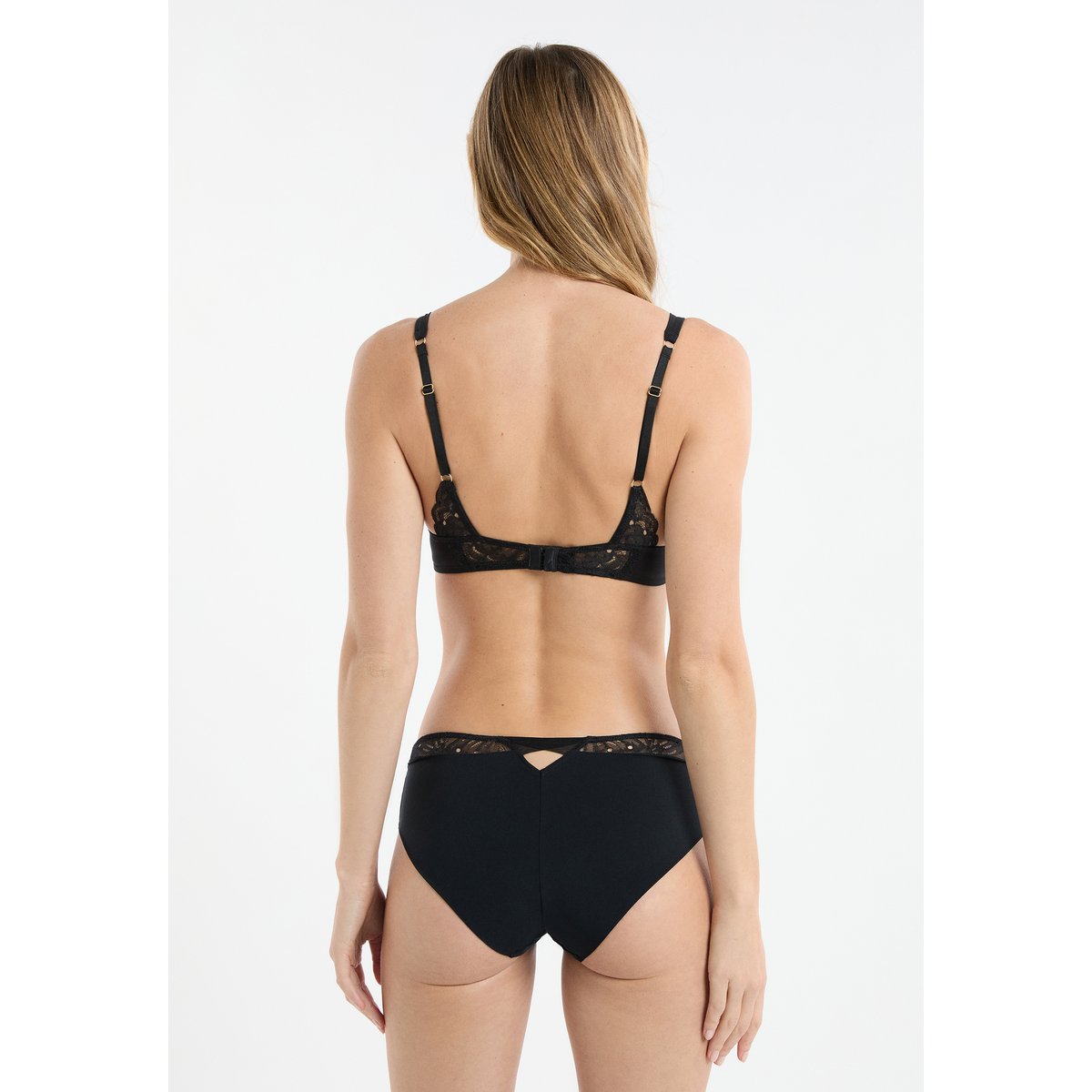 Soutien-gorge N.2 - Le push-up plongeant en dentelle ECLAT noir, ETAM
