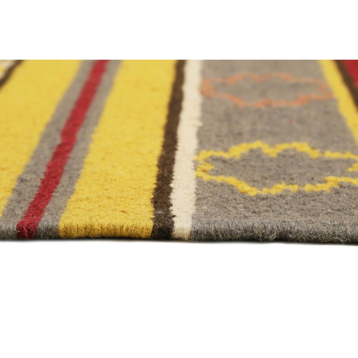 Tapis motif kilim ethnique à franges , MAHAL coloré, ESPRIT