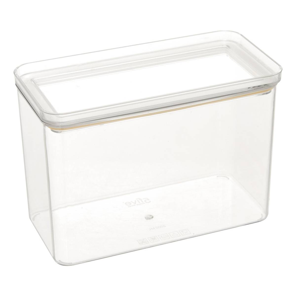 Boîte de conservation rectangulaire ESKE transparent, 5FIVE SIMPLY SMART