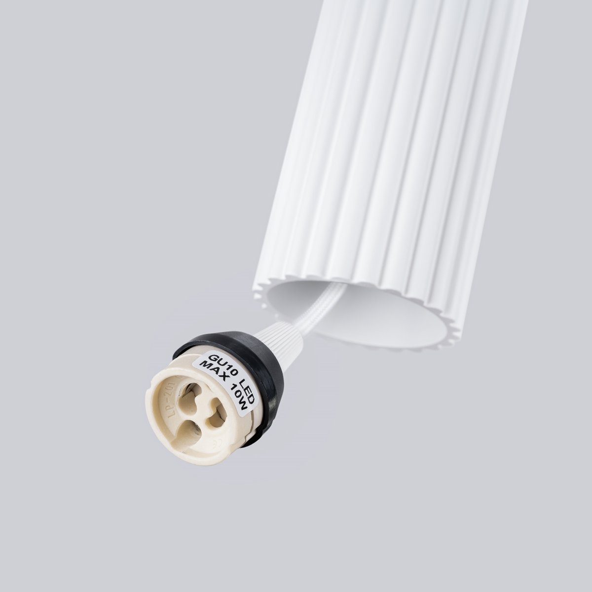 Suspension Aluminium Blanc GU10 2 Karbon blanc, EDEN