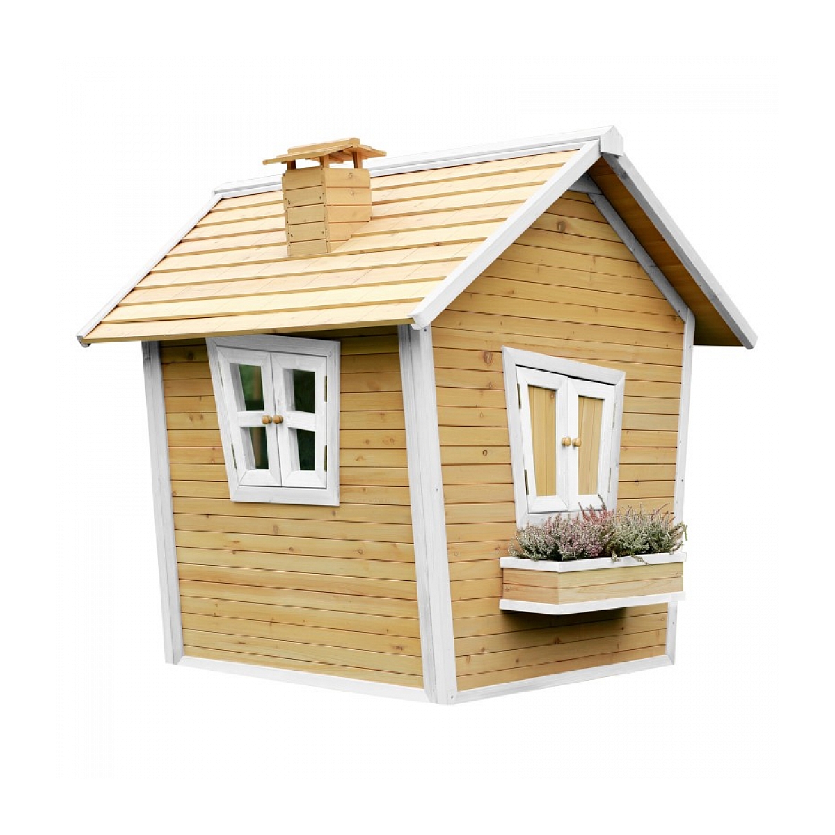 AXI Cabane enfant ALICE Brun Blanc couleur unique, AXI HOUSE
