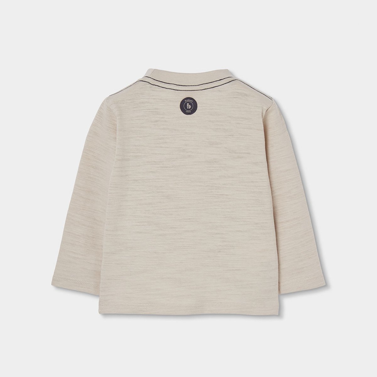 T-shirt garçon en maille imprimé skate beige, BOBOLI