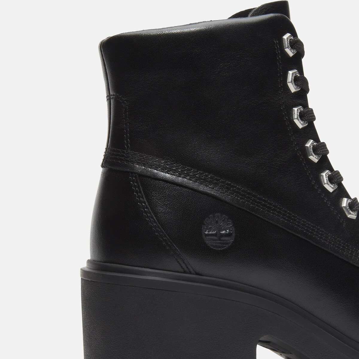 Stiefeletten mit Absatz, aus Leder, STONE HEIGHTS MIS LACE schwarz, TIMBERLAND