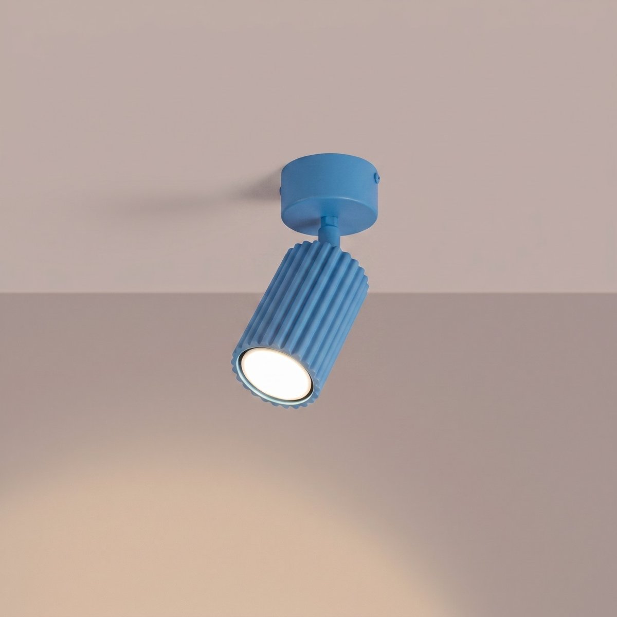 Plafonnier Aluminium Bleu GU10 1 Karbon bleu, EDEN