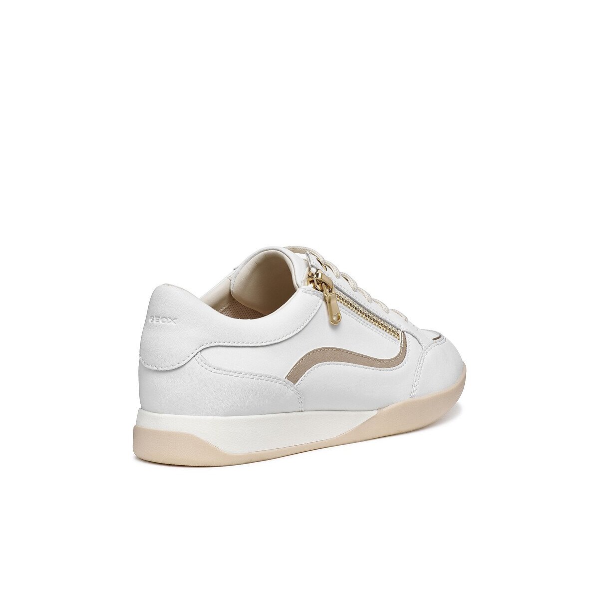 Maryemy Breathable Zip-Up Trainers white, GEOX