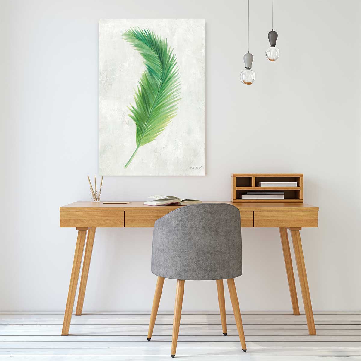 Tableau fleurs tropicale illustrée tableau alu dibond, HEXOA