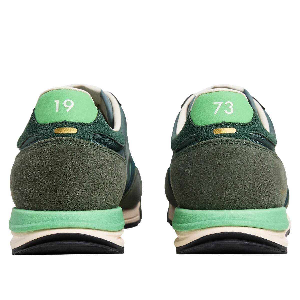Marvin - Baskets Rétro Avec Détails En Daim vert olivine, PEPE JEANS