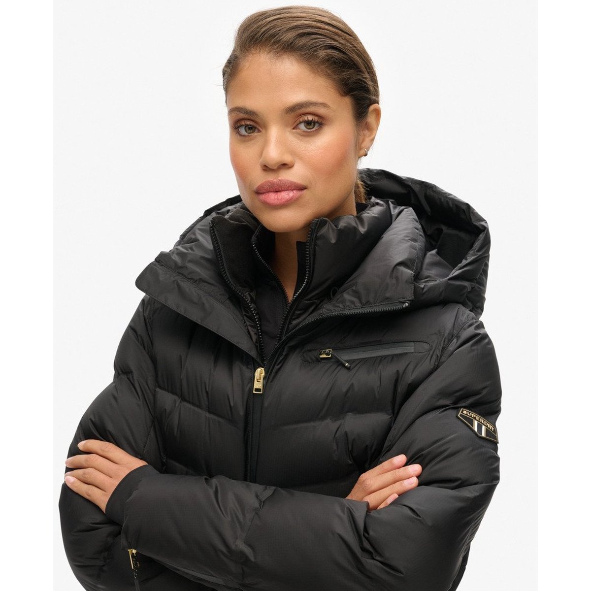 Doudoune de ski Luxe noir, SUPERDRY