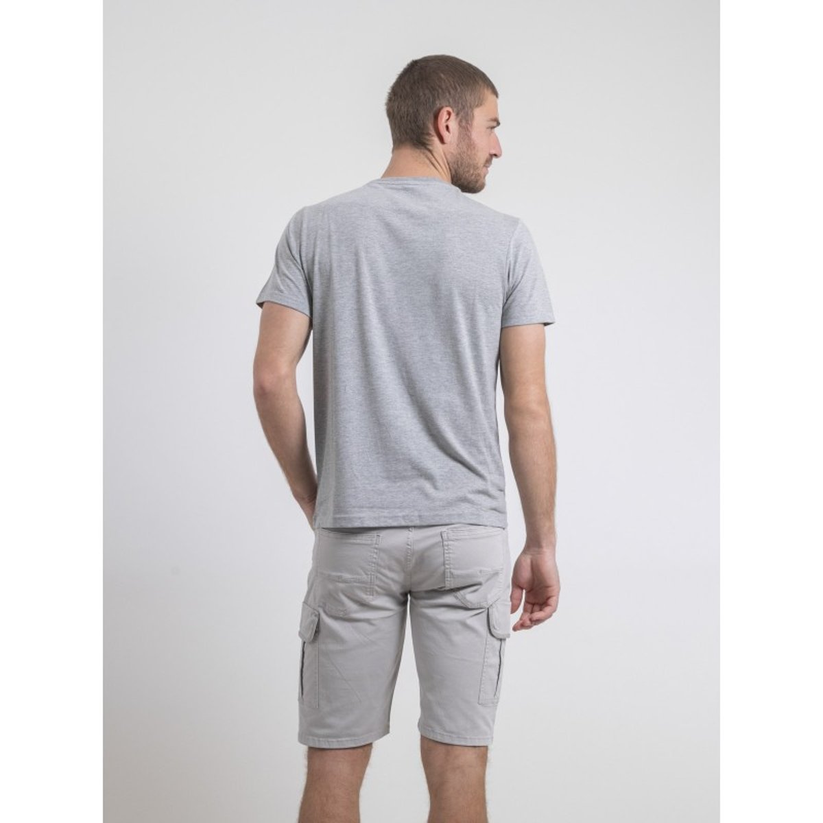 T-shirt Col Rond Pur Coton Namatou gris, RITCHIE