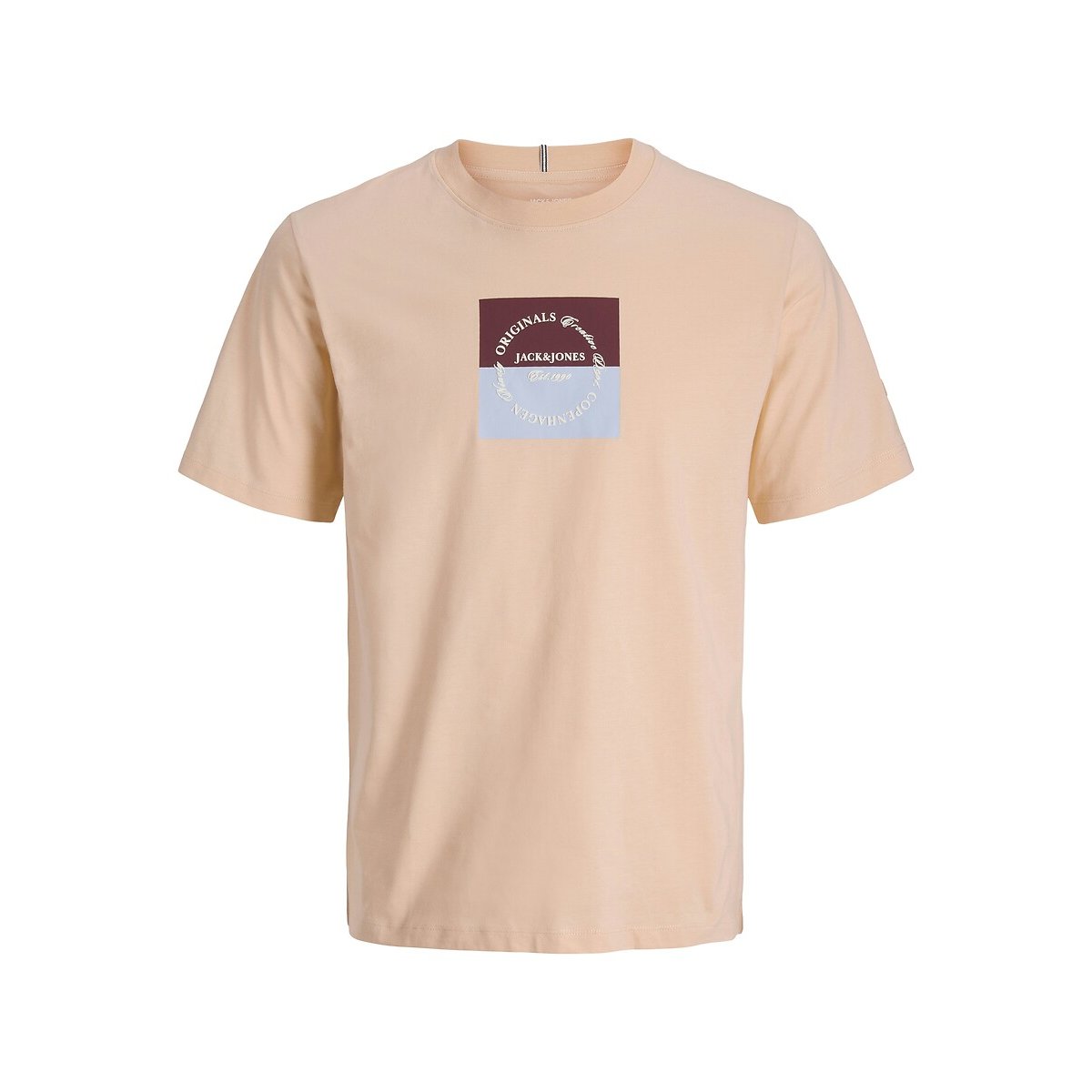 T-shirt met korte mouwen licht abrikoos, JACK & JONES