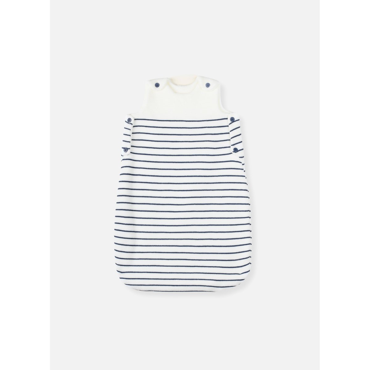 Gigoteuse bébé écru à rayures marines, LA MANUFACTURE DE LAYETTE