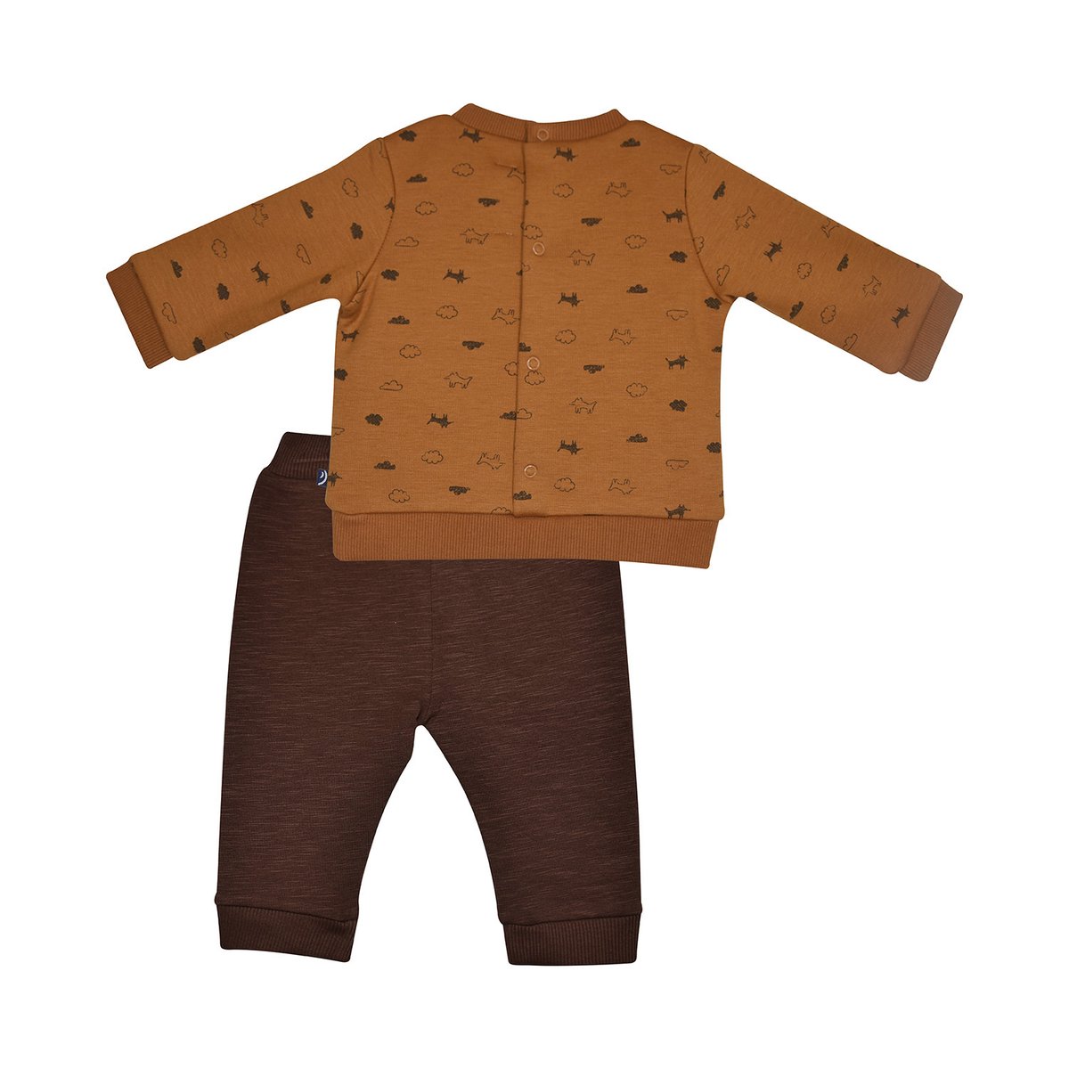 Ensemble tshirt jogging chaussettes mike maille marron, SUCRE D'ORGE