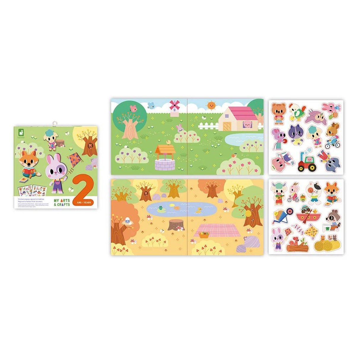 Stickers Repositionnables, Loisirs Créatifs 2 Ans multicolore, JANOD