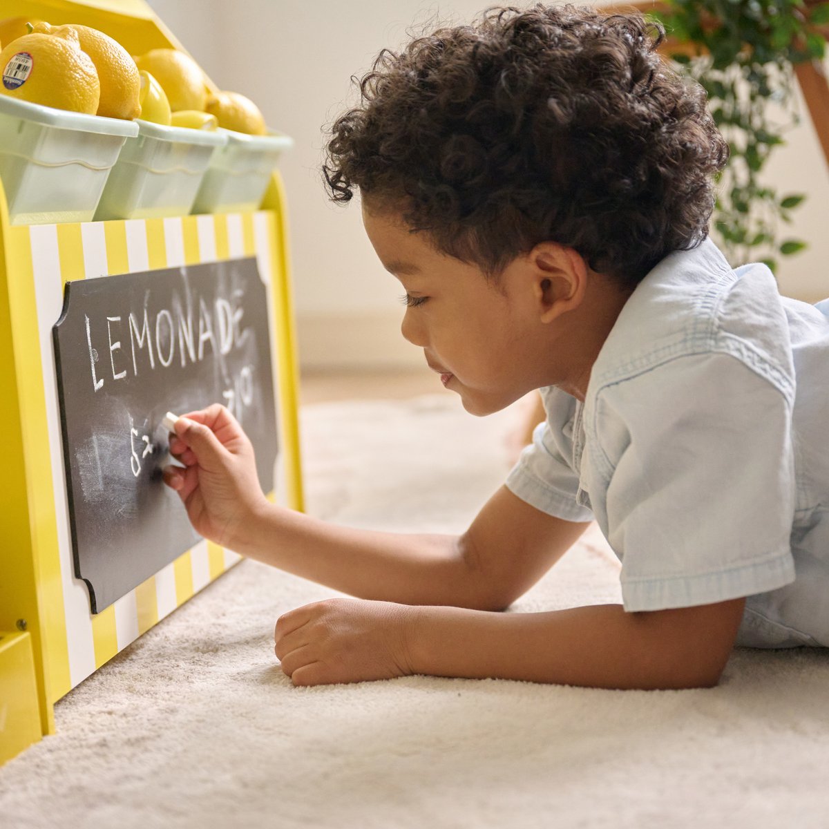 Stand limonade bois 18 accessoires jeu de rôle éducatif, SUNNY CITRUS couleur unique, TEAMSON KIDS