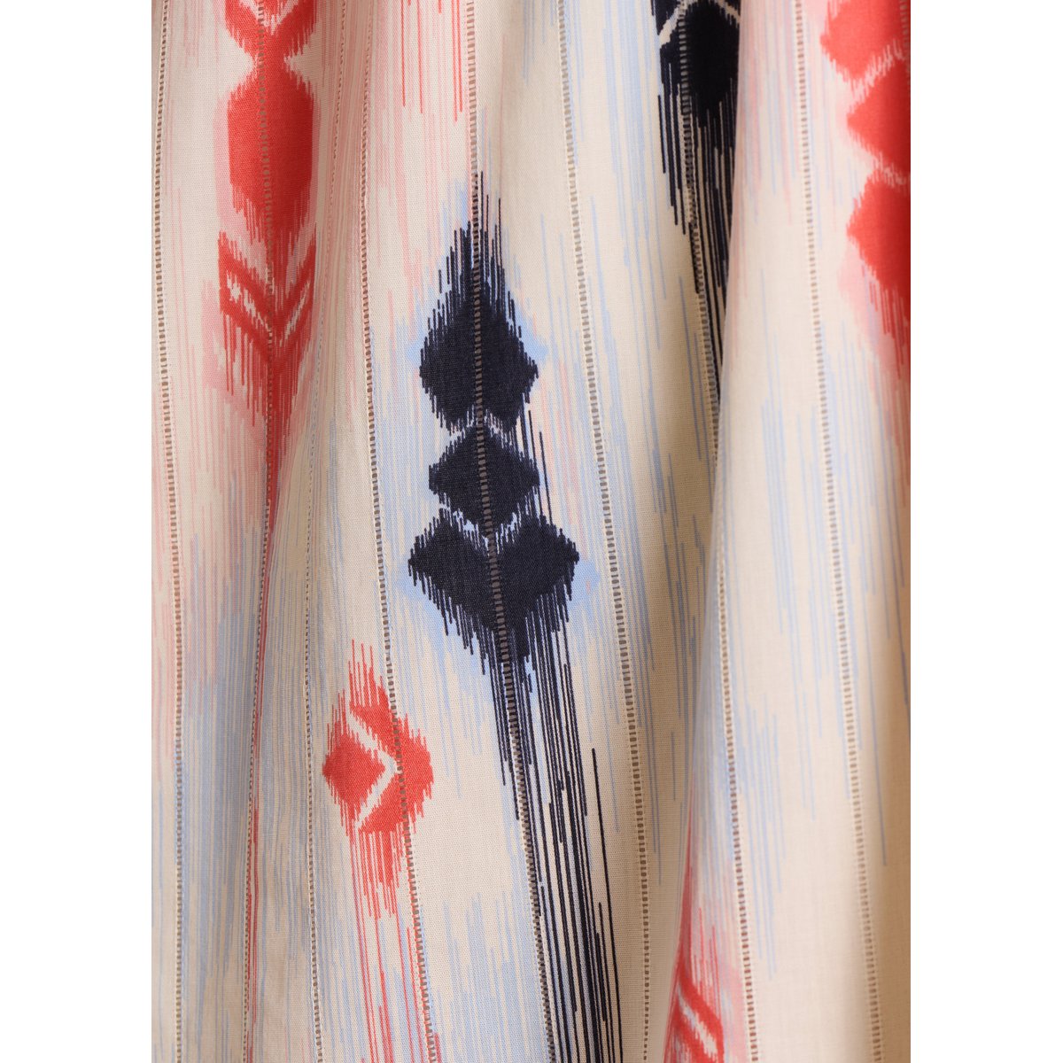 Robe longue sans manches à imprimé navy/peach, LA FEE MARABOUTEE