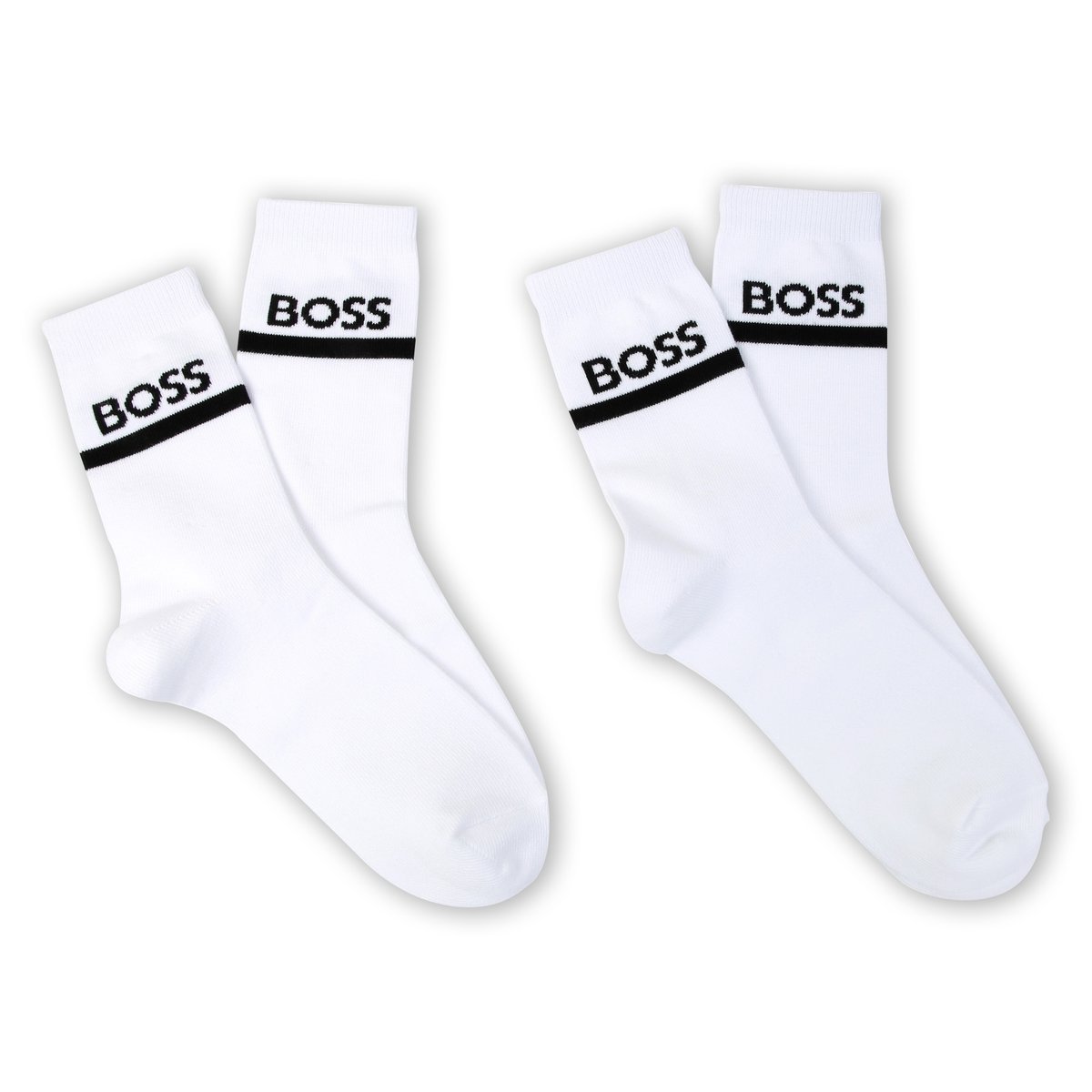 Lot de 2 paires de chaussettes blanc, BOSS KIDSWEAR