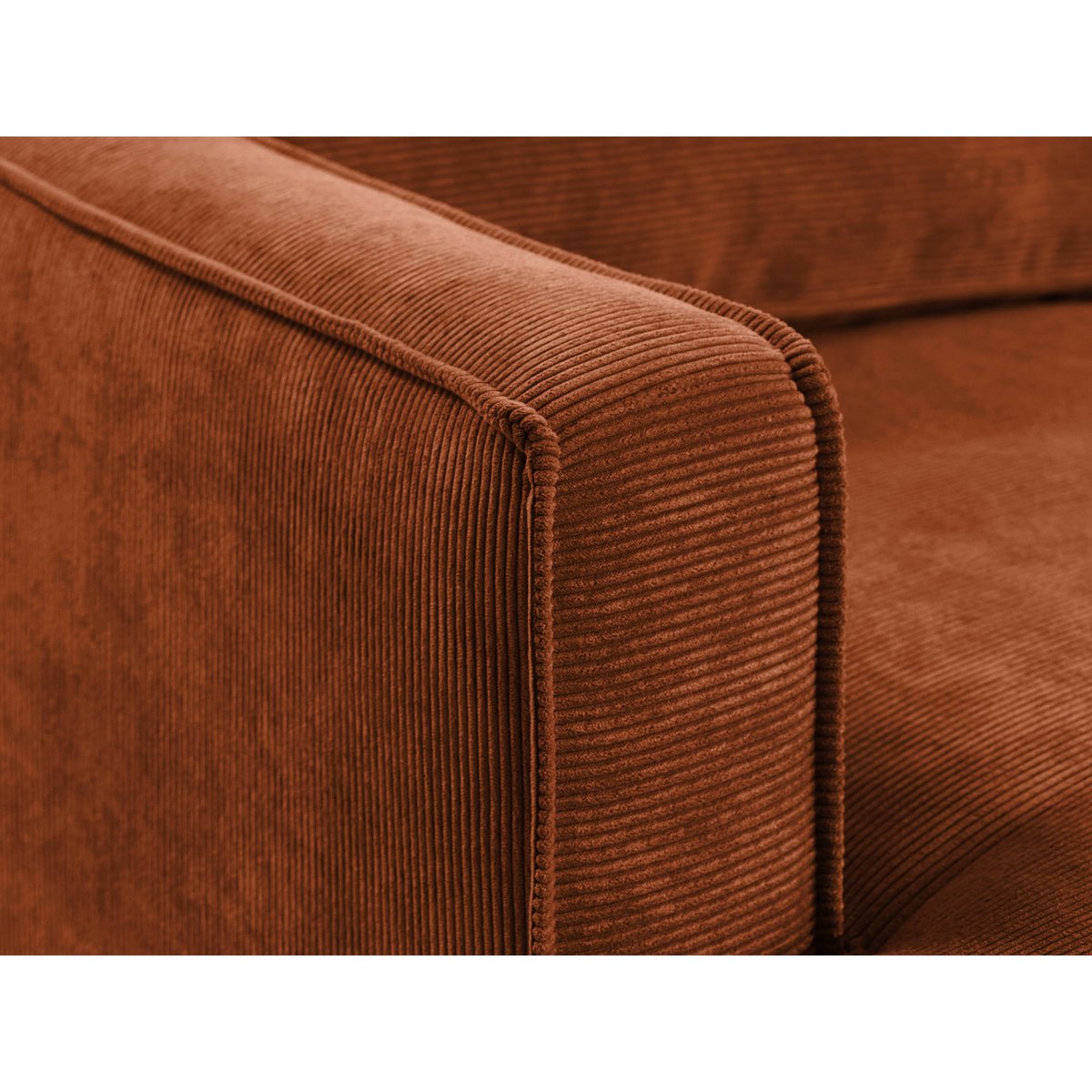 Canapé d'Angle Convertible 5 places - JAKE rouille, BEST MOBILIER
