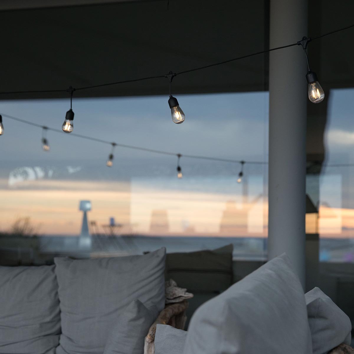 Guirlande solaire Hybride MAFY SOLAR noir, LUMISKY