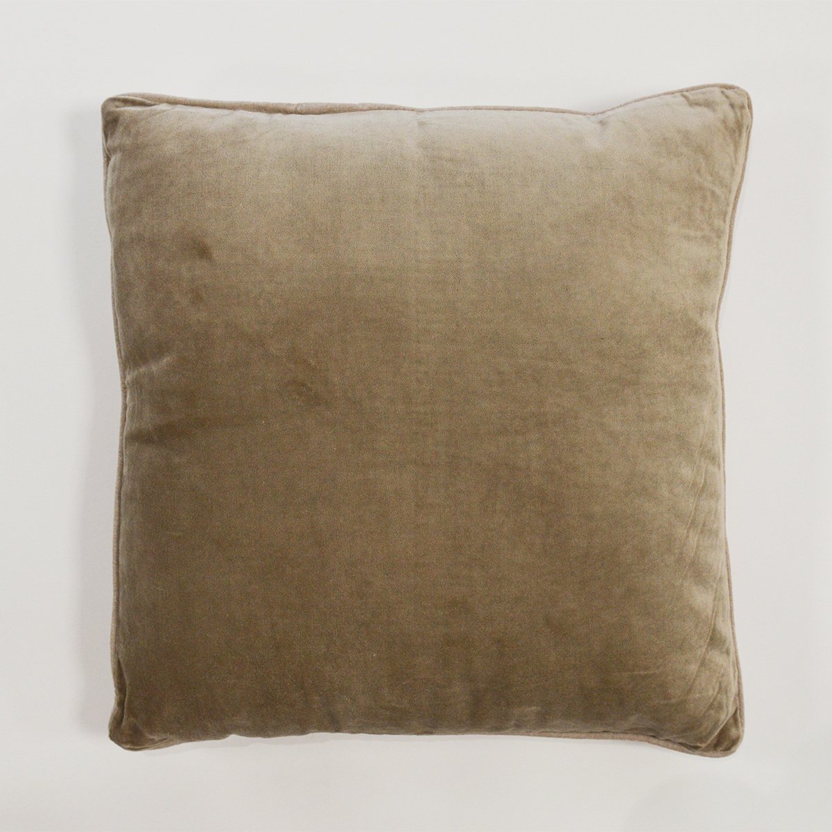 Coussin en velours réversible naturel, SUD ETOFFE