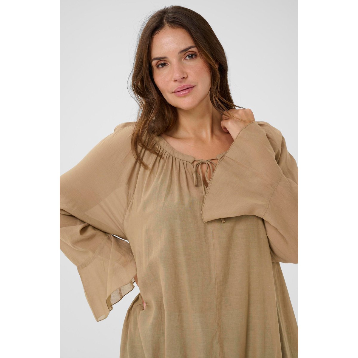 Robe beige petrified oak, KAFFE CURVE