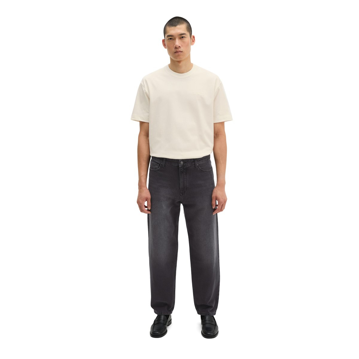 Jeans modèle Tammo relaxed en coton biologique certifié gris, MARC O'POLO