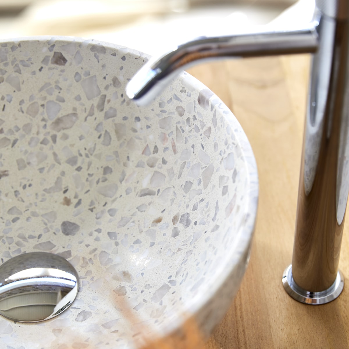 Vasque en Terrazzo premium, ELEA beige, TIKAMOON