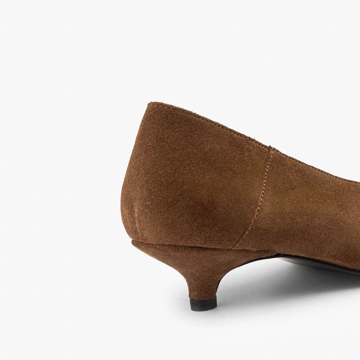 Escarpin cuir velours MYLÈNE taupe, MAISON TOUFET