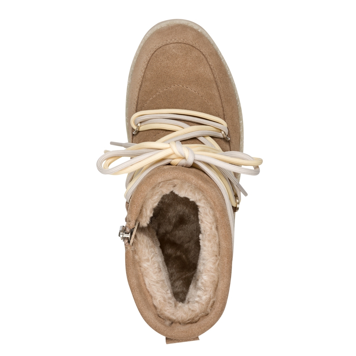 Bottine en cuir beige beige, TAMARIS