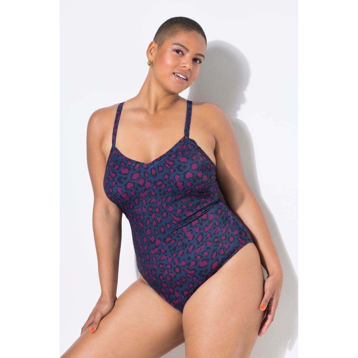Maillot de bain à coques souples bleu foncé, STUDIO UNTOLD