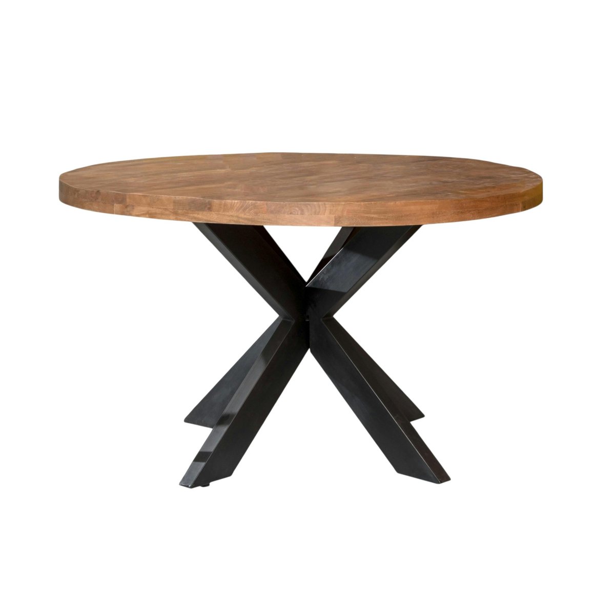 Table à manger ronde en bois de manguier Ø150 cm FULTON bois naturel, PIER IMPORT