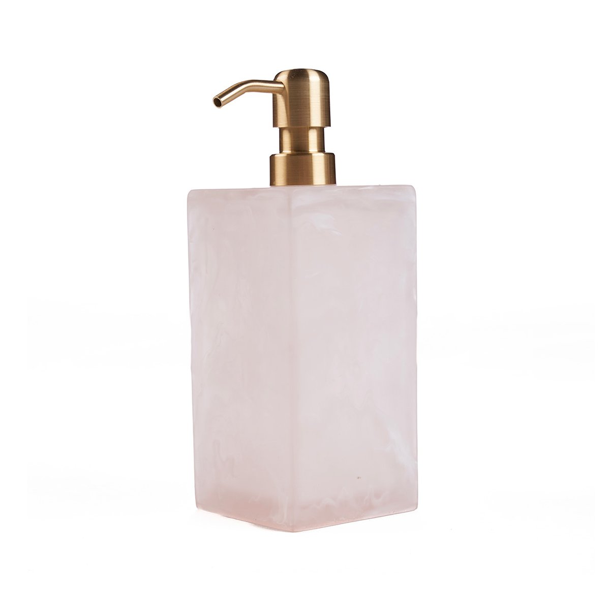 Distributeur de savon en résine ORGANIC rose blanc, BAZAR BIZAR
