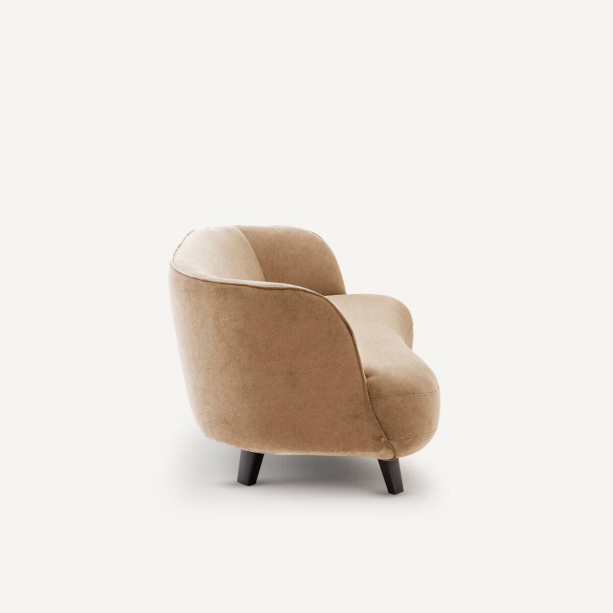 Canapé XS, 3 places, en velours stonewashed, ROSEBURY ficelle, AM.PM X EMMANUEL GALLINA